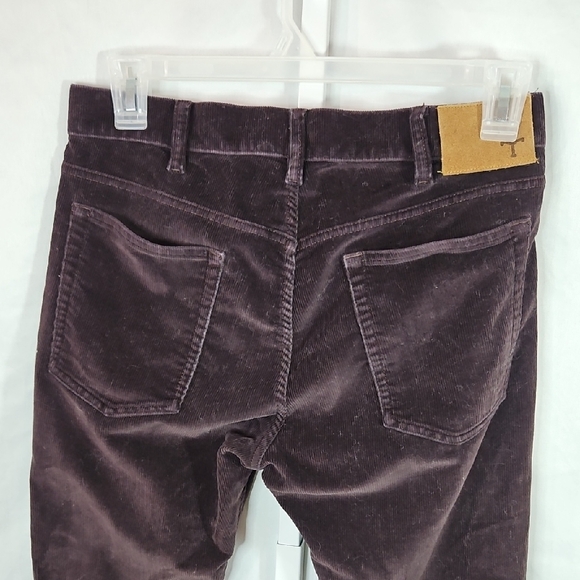 Tecovas Dark Brown Cordoroy Ankle Pants Size 31x32 - Picture 9 of 10